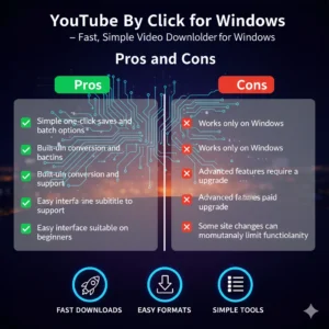 pros and cons of youtube by click